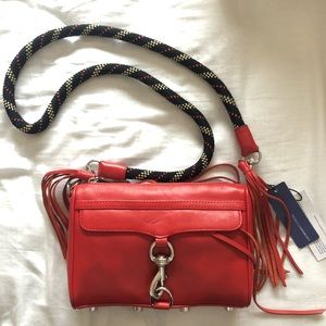 NWT Rebecca Minkoff Mini Mac Red Leather